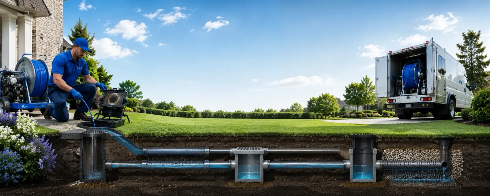 Outdoor drain cleaning information for Walford, IA